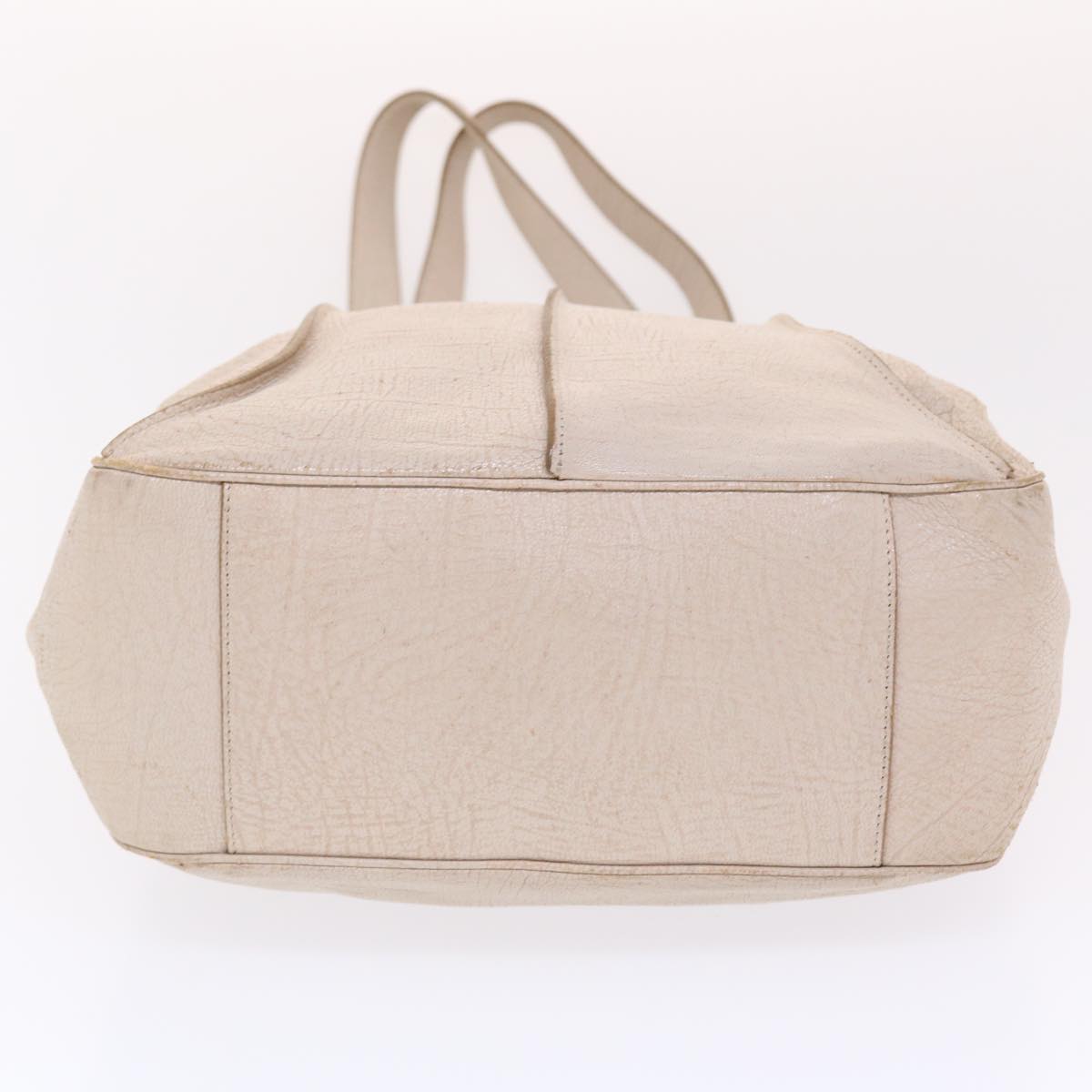 Celine Shoulder Bag Leather Beige  bs6966