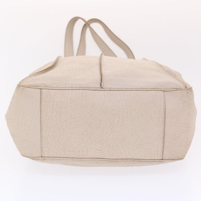 Celine Shoulder Bag Leather Beige  bs6966