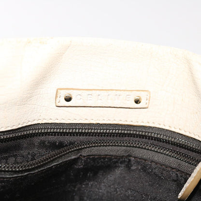 Celine Shoulder Bag Leather Beige  bs6966