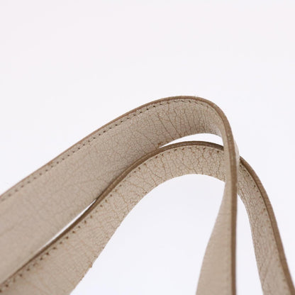 Celine Shoulder Bag Leather Beige  bs6966