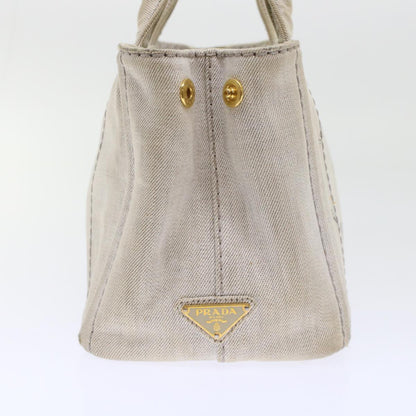 PRADA Kanapa PM Hand Bag Canvas White Auth bs6997