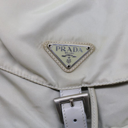 Prada Backpack Nylon White  bs7046