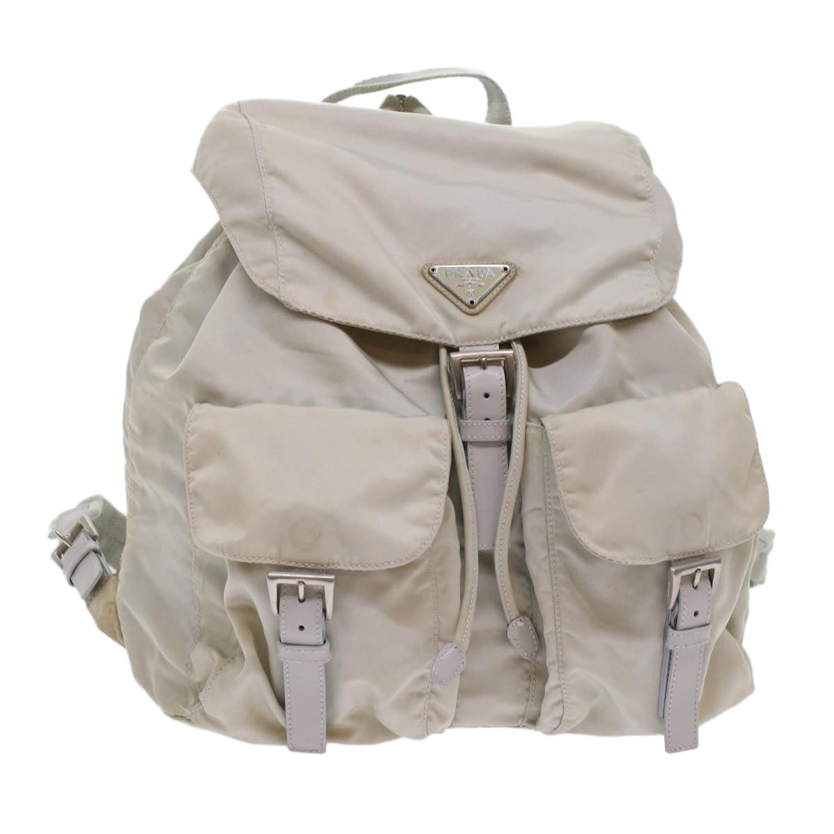 Prada Backpack Nylon White  bs7046