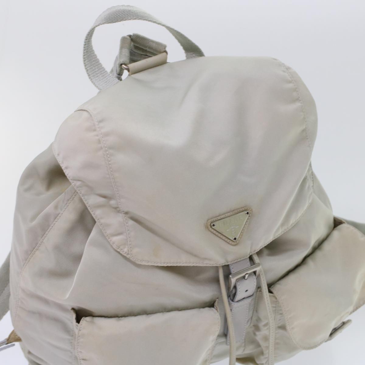 Prada Backpack Nylon White  bs7046