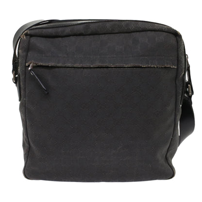 GUCCI GG Canvas Shoulder Bag Coated Canvas Leather 2Set Black Beige  bs7126