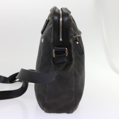 GUCCI GG Canvas Shoulder Bag Coated Canvas Leather 2Set Black Beige  bs7126