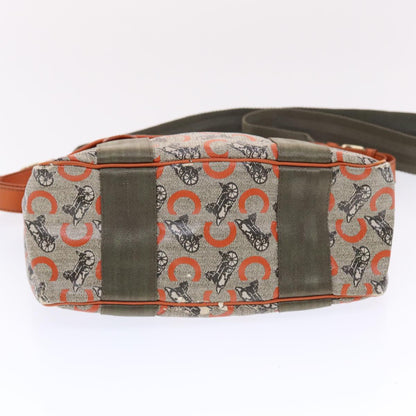 Celine C Macadam Canvas Shoulder Bag Gray  bs7140