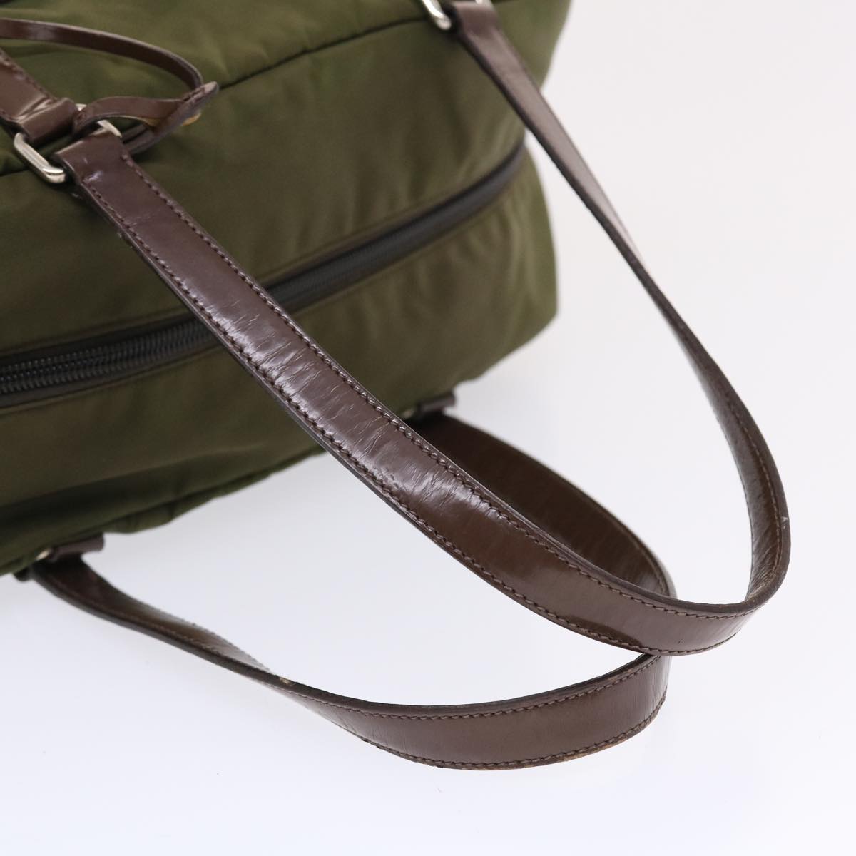 Prada Shoulder Bag Nylon Khaki  bs7166