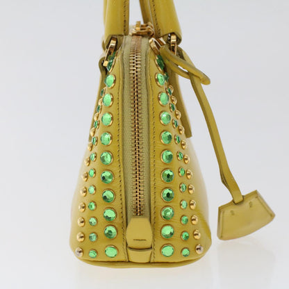 Prada Bijoux Hand Bag Safiano leather 2way Yellow  bs7257