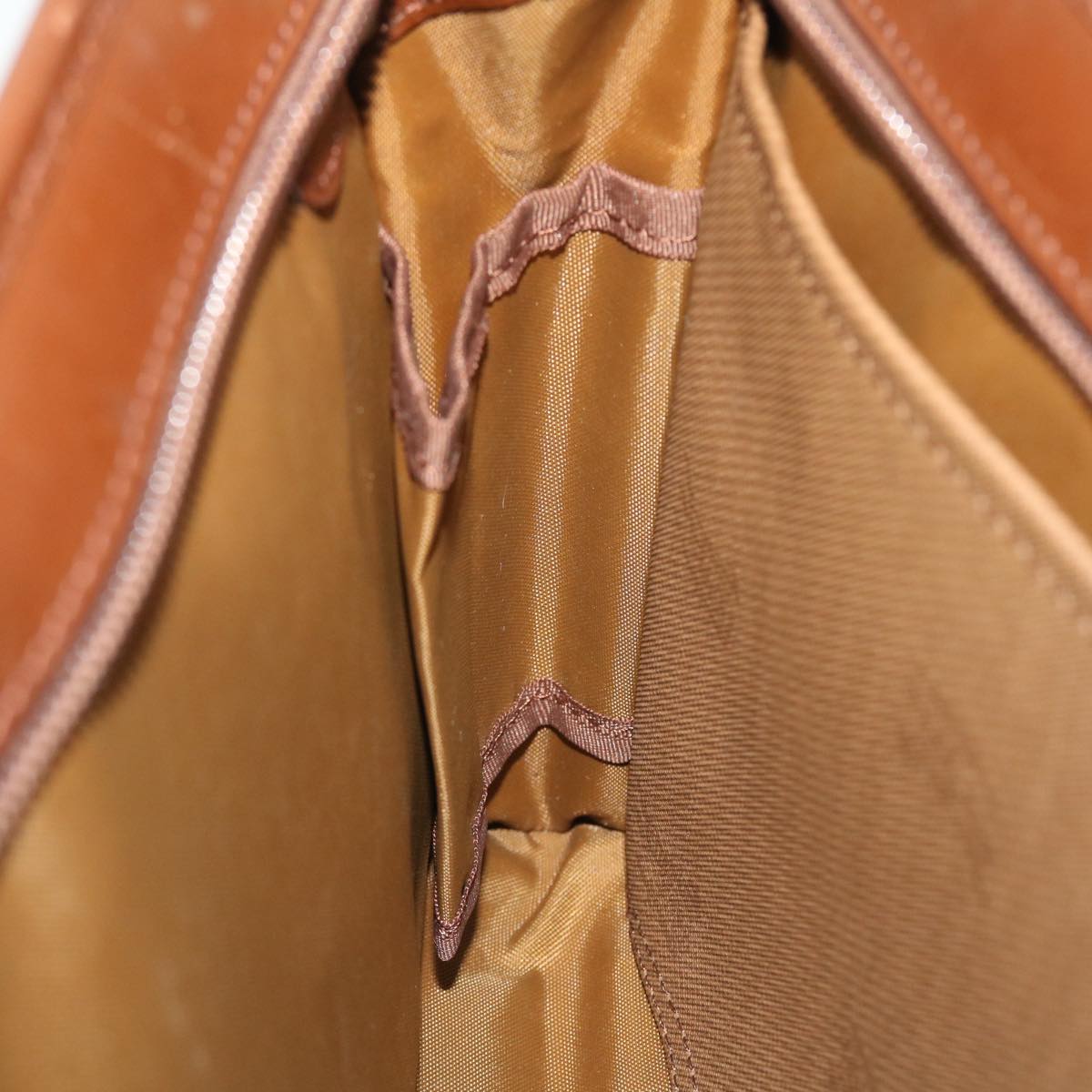 BurberrySs Nova Check Clutch Bag Canvas Leather Brown Beige Auth bs7696