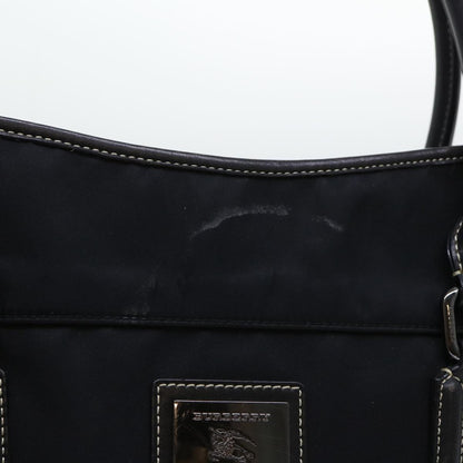 Burberry Blue Label Shoulder Bag Nylon Black Auth bs7873