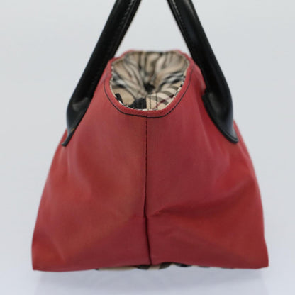 Burberry Blue Label Hand Bag Nylon Red Auth bs8360