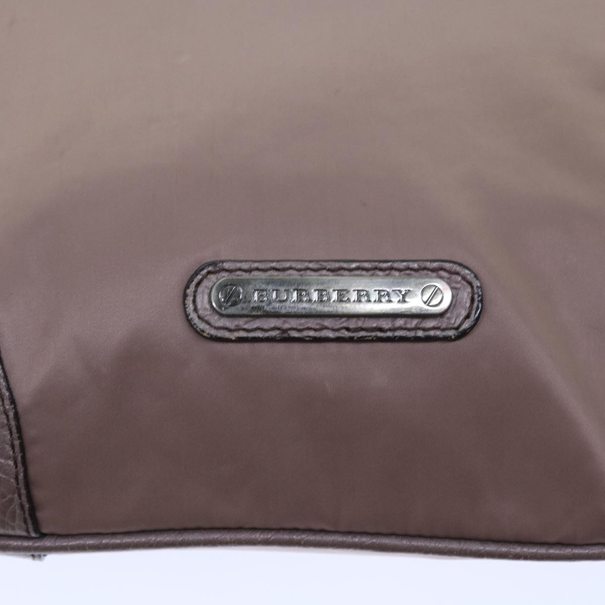 Burberry Shoulder Bag Nylon Purple Auth bs8714