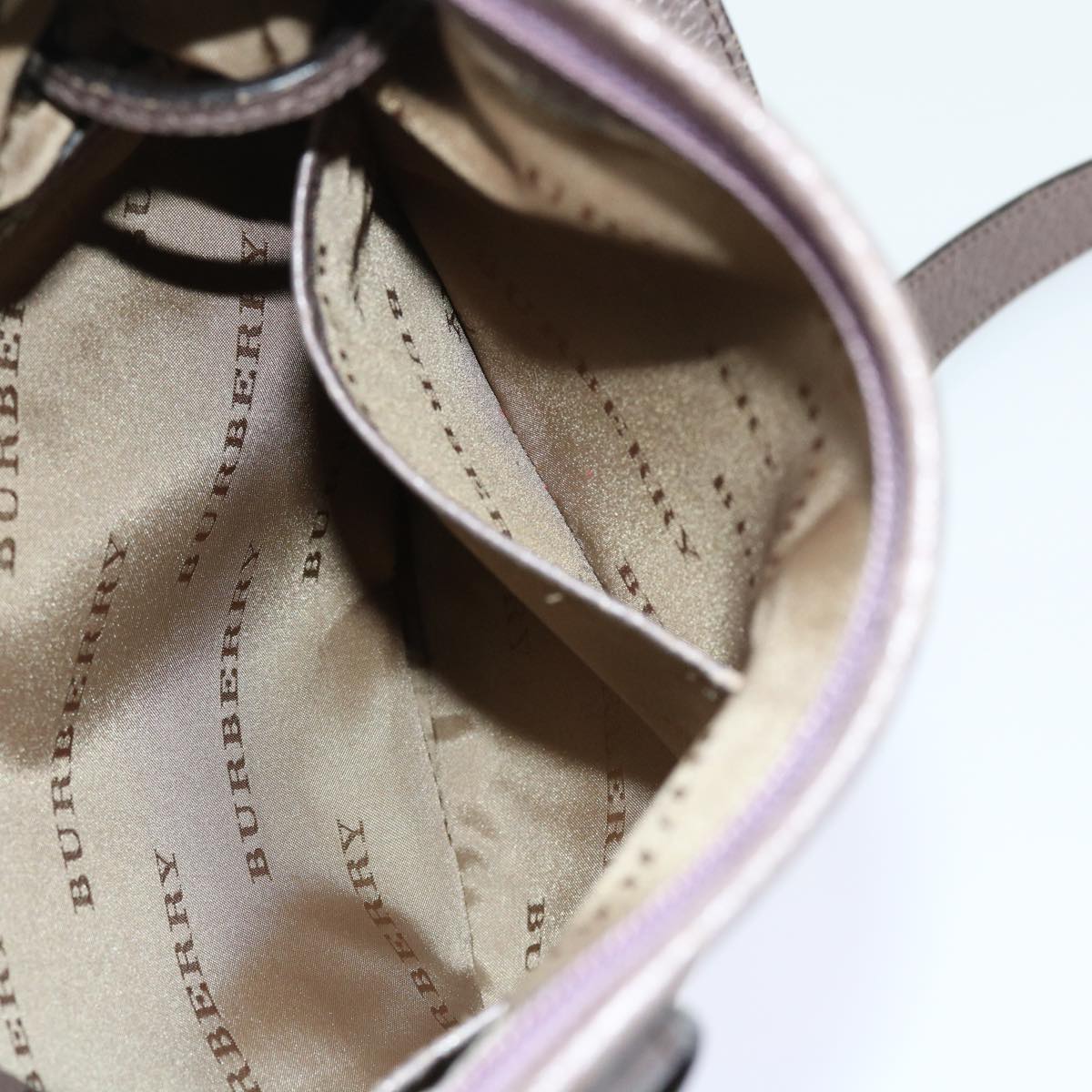 Burberry Shoulder Bag Nylon Purple Auth bs8714