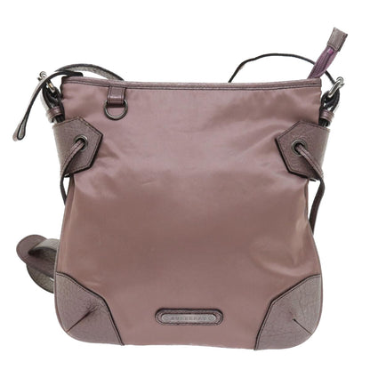 Burberry Shoulder Bag Nylon Purple Auth bs8714