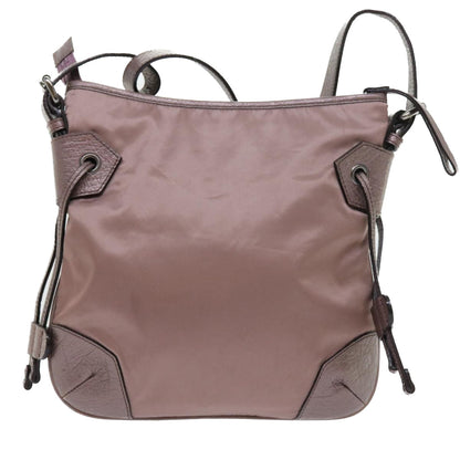 Burberry Shoulder Bag Nylon Purple Auth bs8714