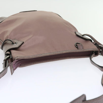 Burberry Shoulder Bag Nylon Purple Auth bs8714