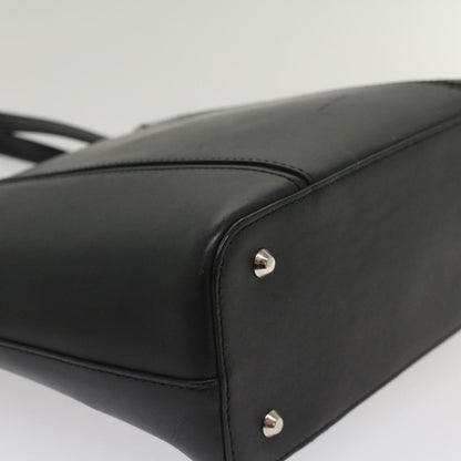 Burberry Tote Bag Leather Black Auth bs8728