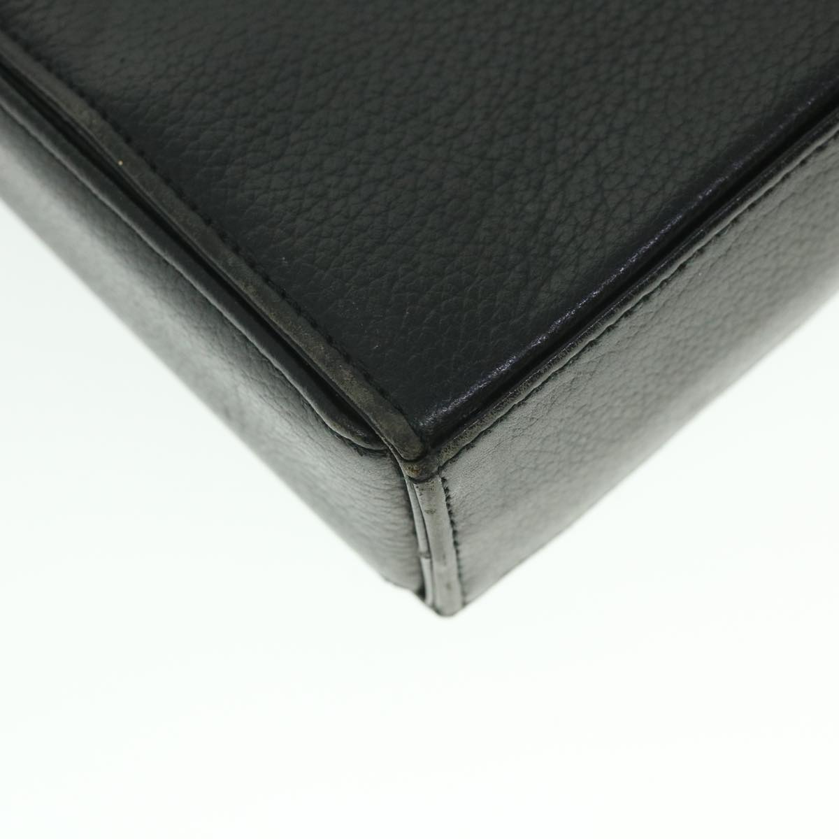 BurberrySs Hand Bag Leather 2way Black Auth bs8729