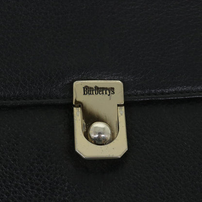 BurberrySs Hand Bag Leather 2way Black Auth bs8729