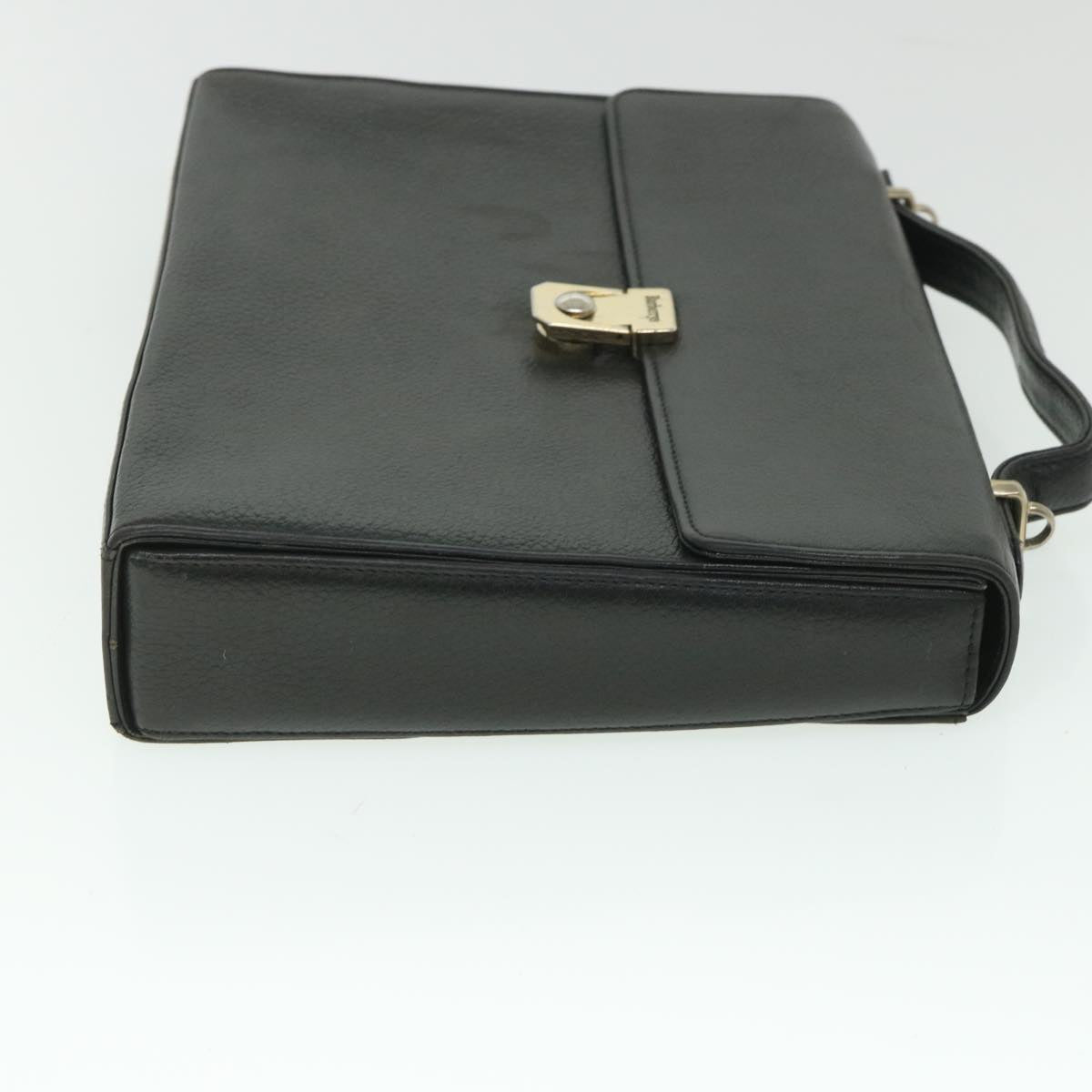 BurberrySs Hand Bag Leather 2way Black Auth bs8729