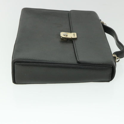 BurberrySs Hand Bag Leather 2way Black Auth bs8729