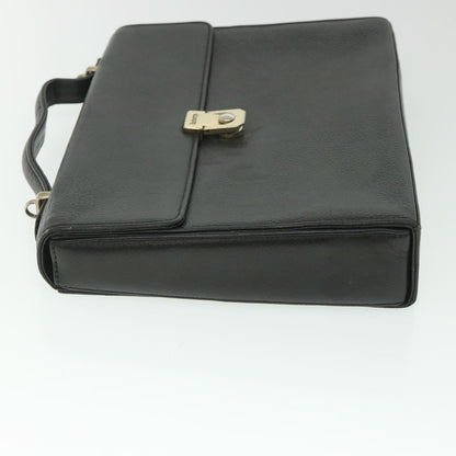 BurberrySs Hand Bag Leather 2way Black Auth bs8729