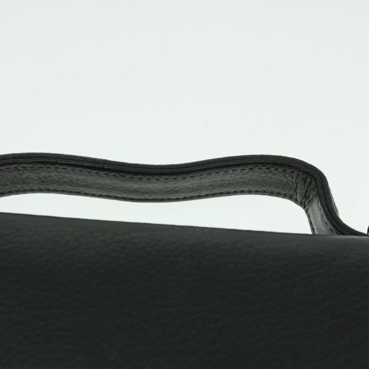 BurberrySs Hand Bag Leather 2way Black Auth bs8729