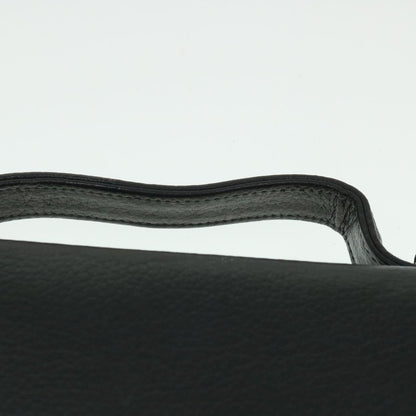 BurberrySs Hand Bag Leather 2way Black Auth bs8729