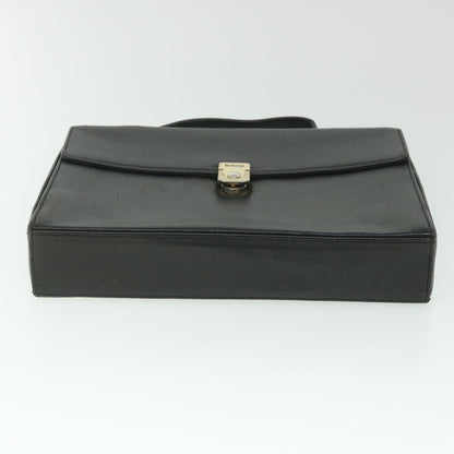 BurberrySs Hand Bag Leather 2way Black Auth bs8729