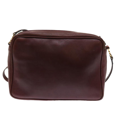 Balenciaga Shoulder Bag Suede Leather Red Auth bs9083