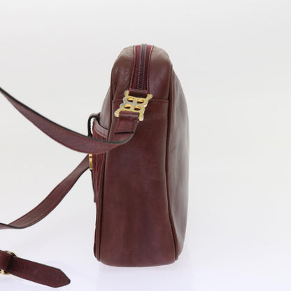 Balenciaga Shoulder Bag Suede Leather Red Auth bs9083