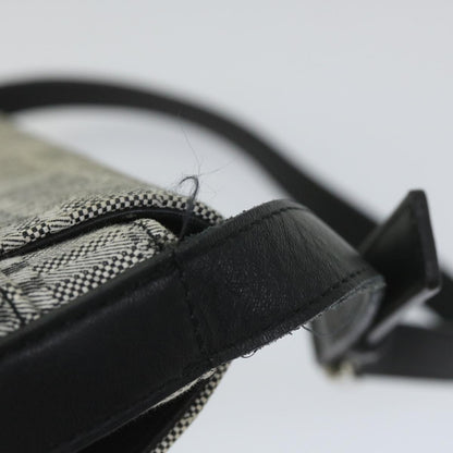 Burberry Shoulder Bag Canvas Gray Auth bs9261