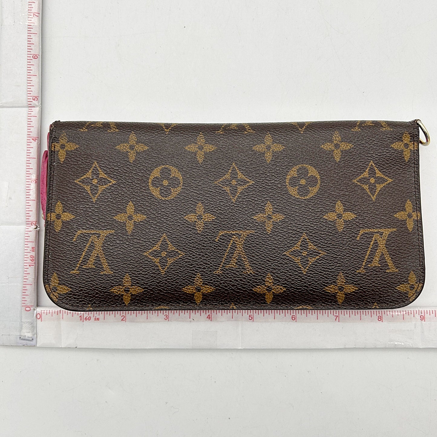 LOUIS VUITTON Monogram Leopard Insolite Wallet Rouge Fauviste lv7914cc