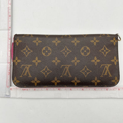 LOUIS VUITTON Monogram Leopard Insolite Wallet Rouge Fauviste lv7914cc