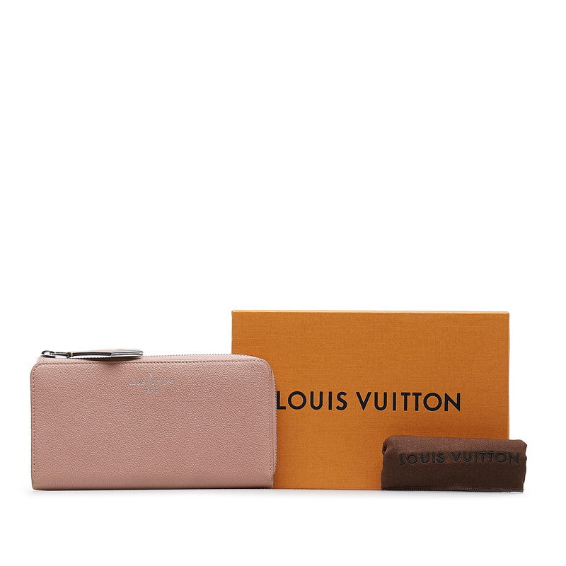 Louis Vuitton Trion Portfolio Comet L Fassner Long Wallet M60148 Magnolia Pink Leather Ladies Louis Vuitton