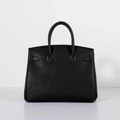 Hermes 30cm Birkin Bag Epsom Leather With Strap Black Gold