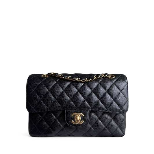 Chanel Classic Flap Small - Caviar 23CM Quilted Black Gold Hardware