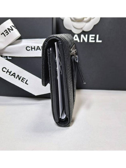 Boy  Small Flap Wallet Caviar Leather & Ruthenium Black Chanel