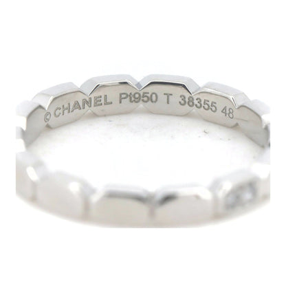 Chanel Pt950 Platinum Diamond Ring Size 8
