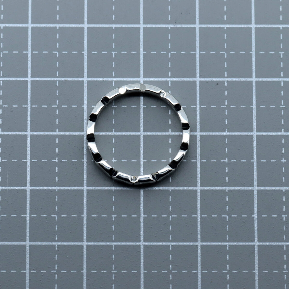Chanel Pt950 Platinum Diamond Ring Size 8