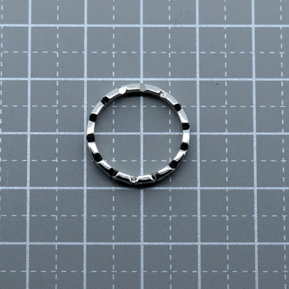 Chanel Pt950 Platinum Diamond Ring Size 8