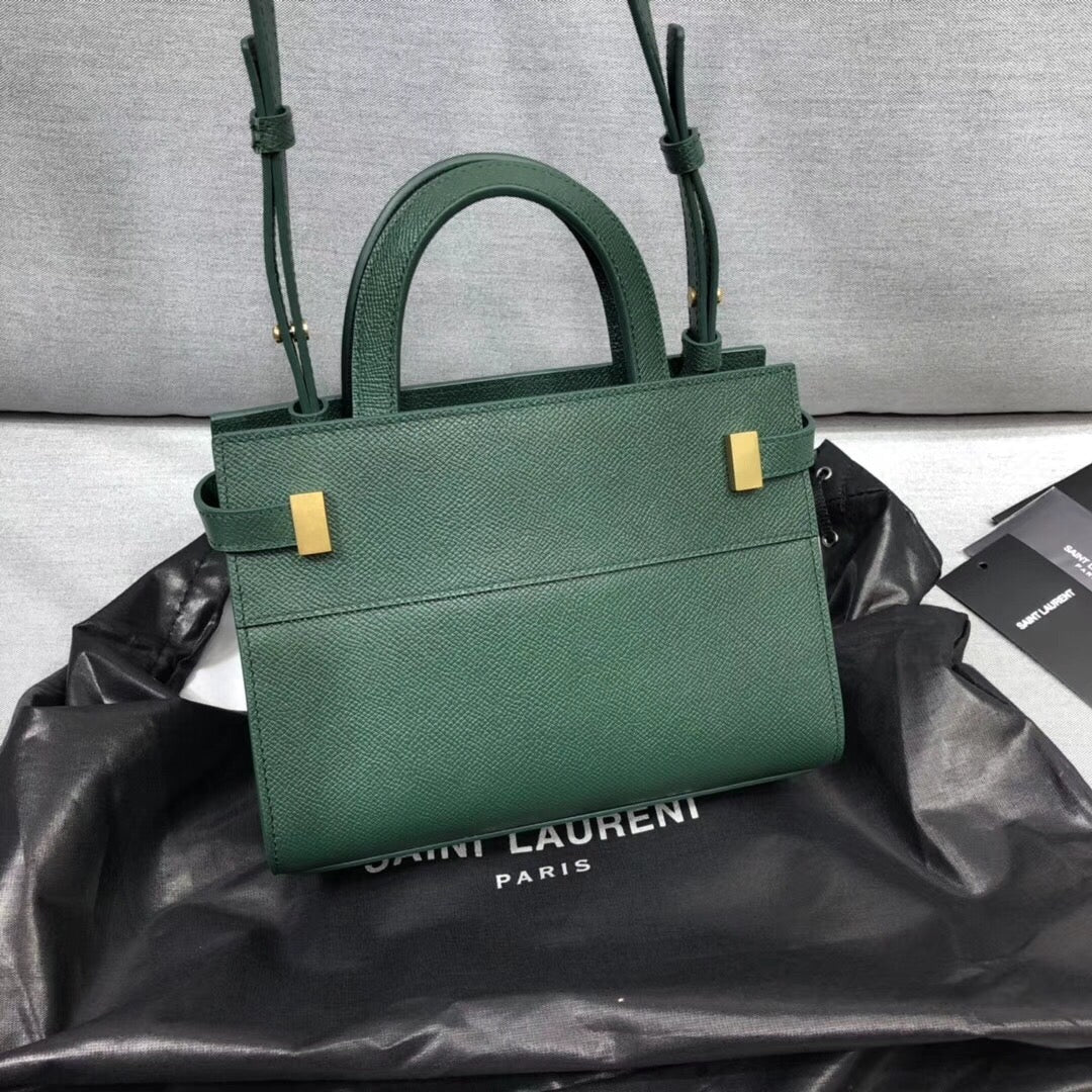 Yves Saint Laurent Manhattan Nano Shopping Bag In Box Green