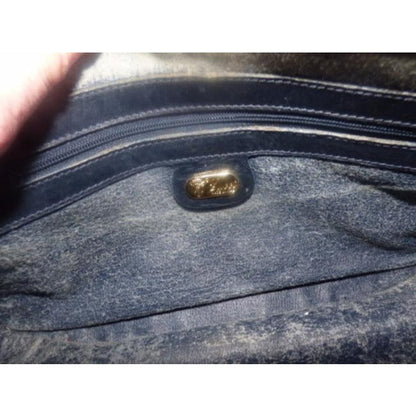 Gucci Purses Blue Leather And Gg Leather Cross Body Bag