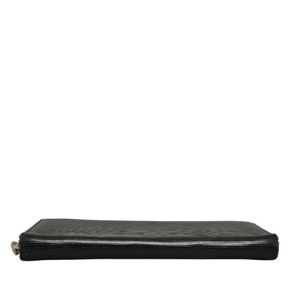 Louis Vuitton Epic Zippie Organizer Round  Long Wallet M63852 Black Leather Ladies Louis Vuitton