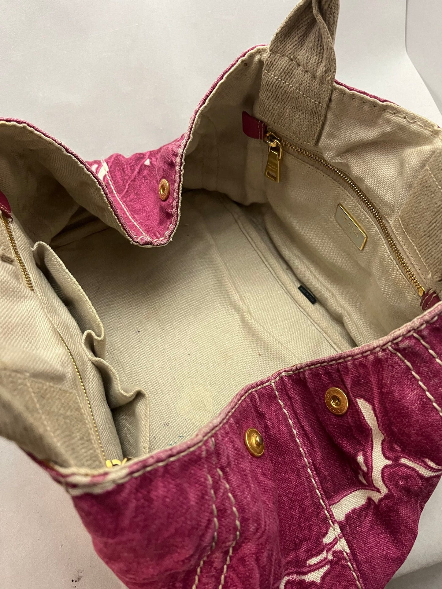 Prada pink Denimtaske