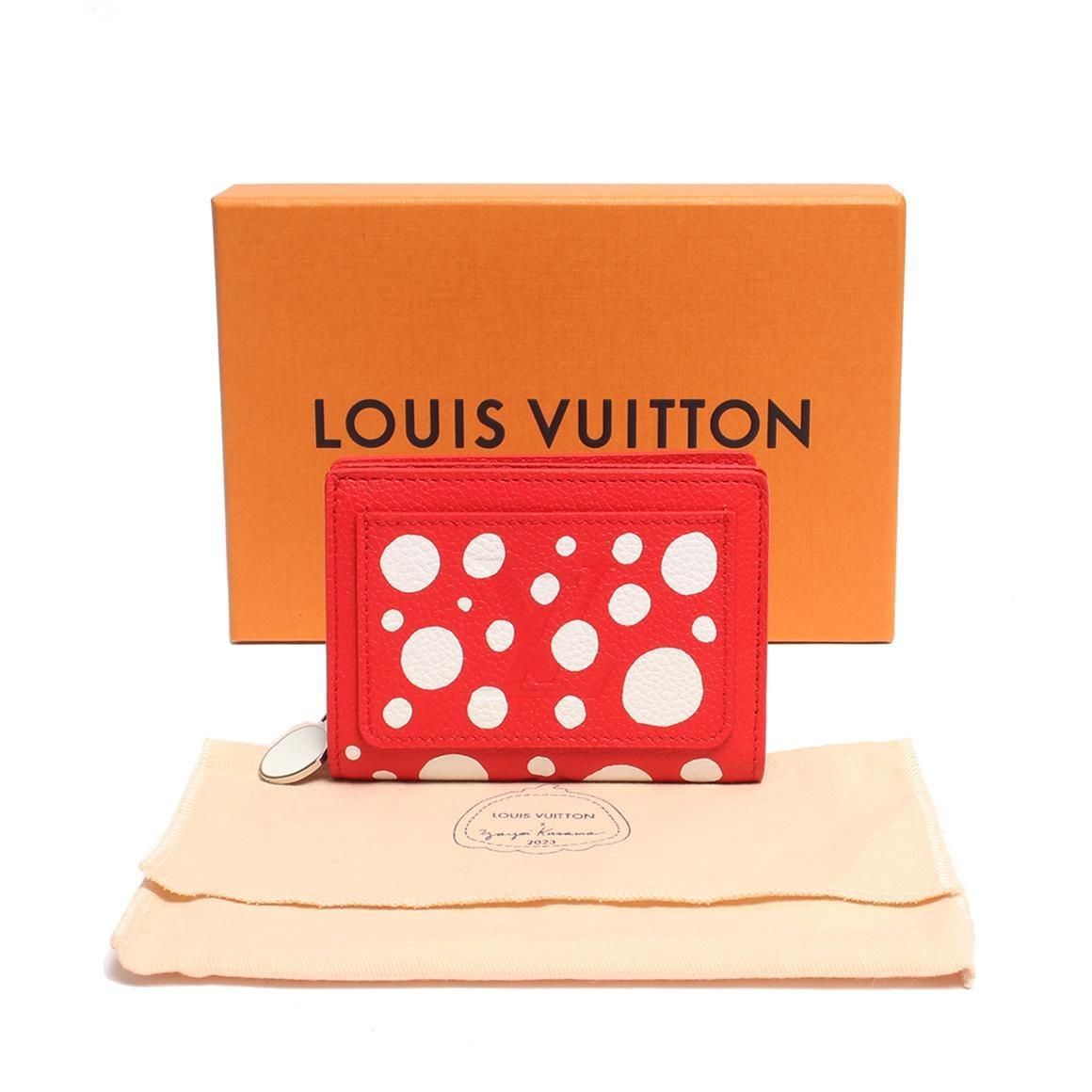 Louis Vuitton Monogram Empreinte Round Zipper Bi-Fold Wallet Long Wallet M82103 in Pristine Red ITR9VE124TXO