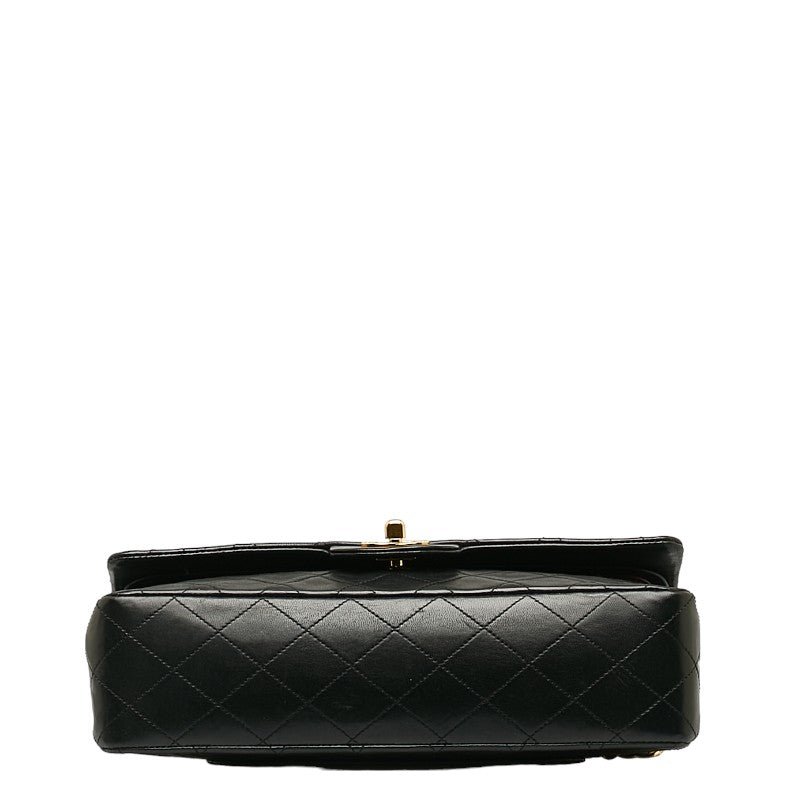 Chanel Matrases 25 Double Flap Chain houlder Bag Black Leather  Chanel
