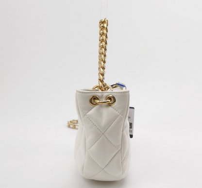 Chanel double C logo chain bag **cm white Sheepskin