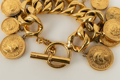 Bracelet doré Chanel